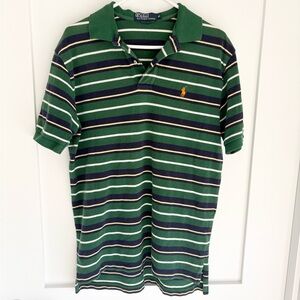 Men’s Polo Ralph Lauren Striped Polo Shirt – Size M